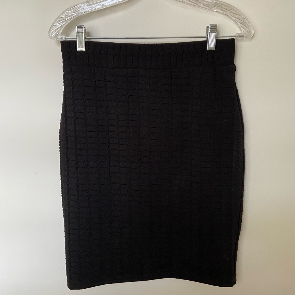 Textured Pencil Skirt